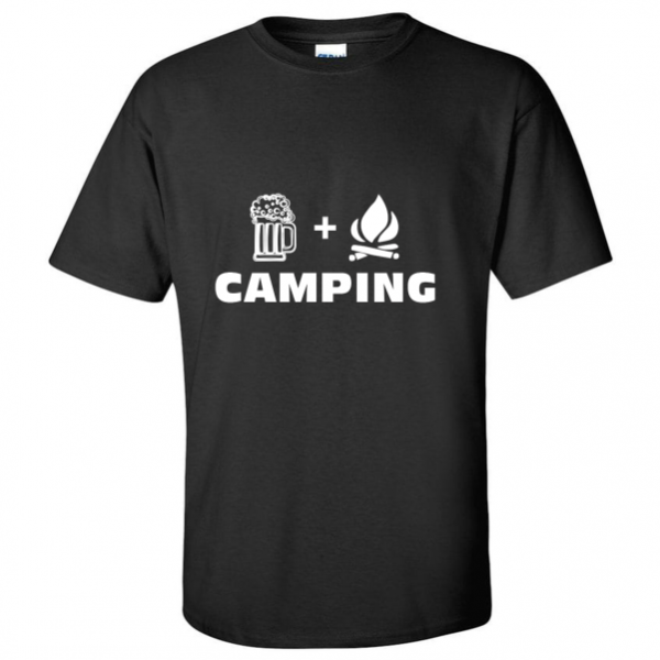 T-SHIRT (biere+feu = camping)