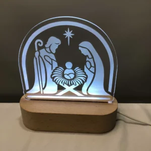 Lampe acrylique noel naissance de jésus