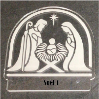 Plaque pour lampe Noël 1