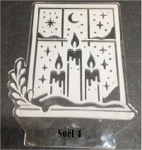 Plaque pour lampe Noël 4