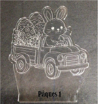 Plaque pour lampe Pâques 1
